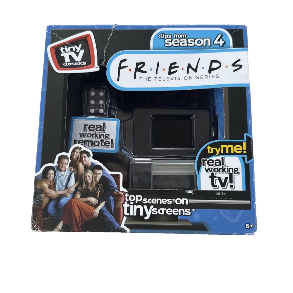 Tiny TV Classics Friends Clips Season 4 Mini TV and Remote 2021   (NEW IN BOX)